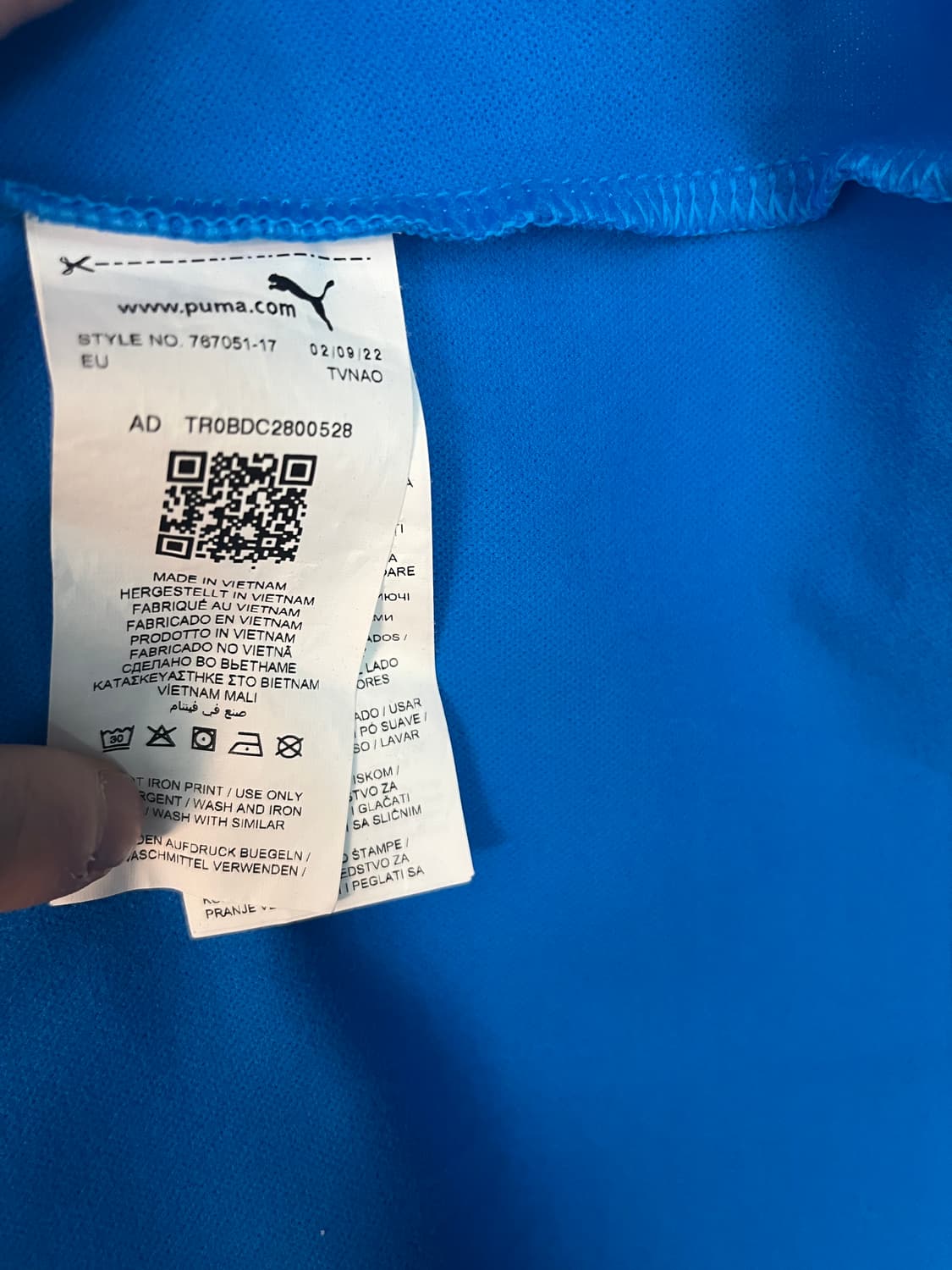 22-23 푸마X이탈리아 축구 국가대표 스웨트 탑 져지 [L] 상품이미지6