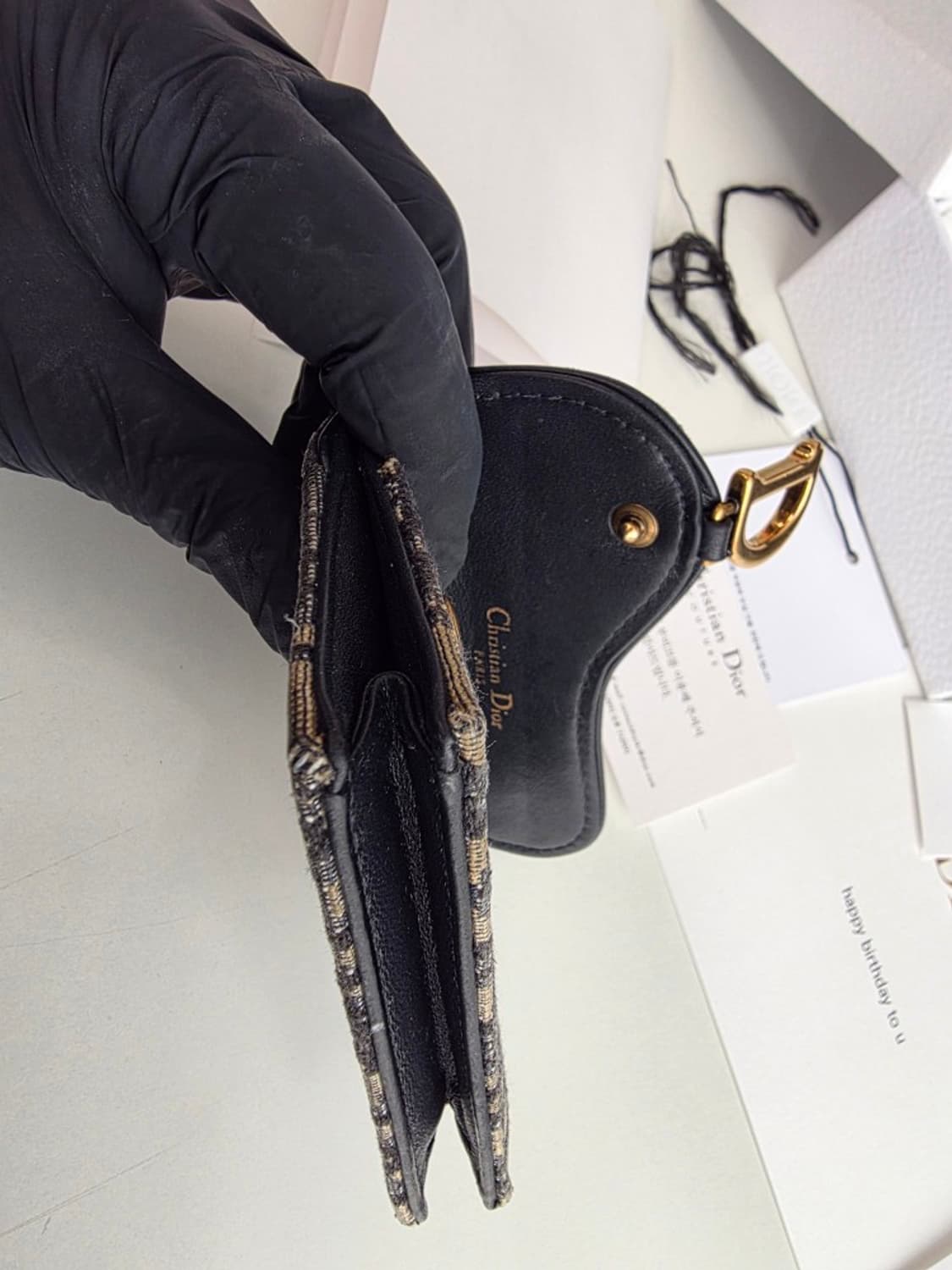 디올 오블리크 카드지갑 (영수증 포함 풀구성) 상태 매우 좋음 상품이미지6