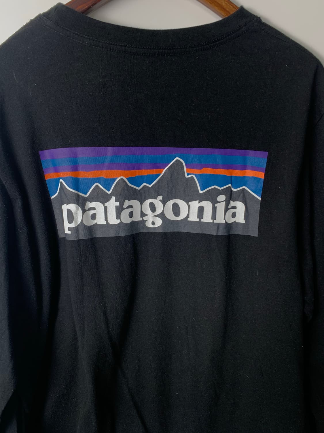 파타고니아 백로고 블랙 롱슬리브 긴팔티 상품이미지6