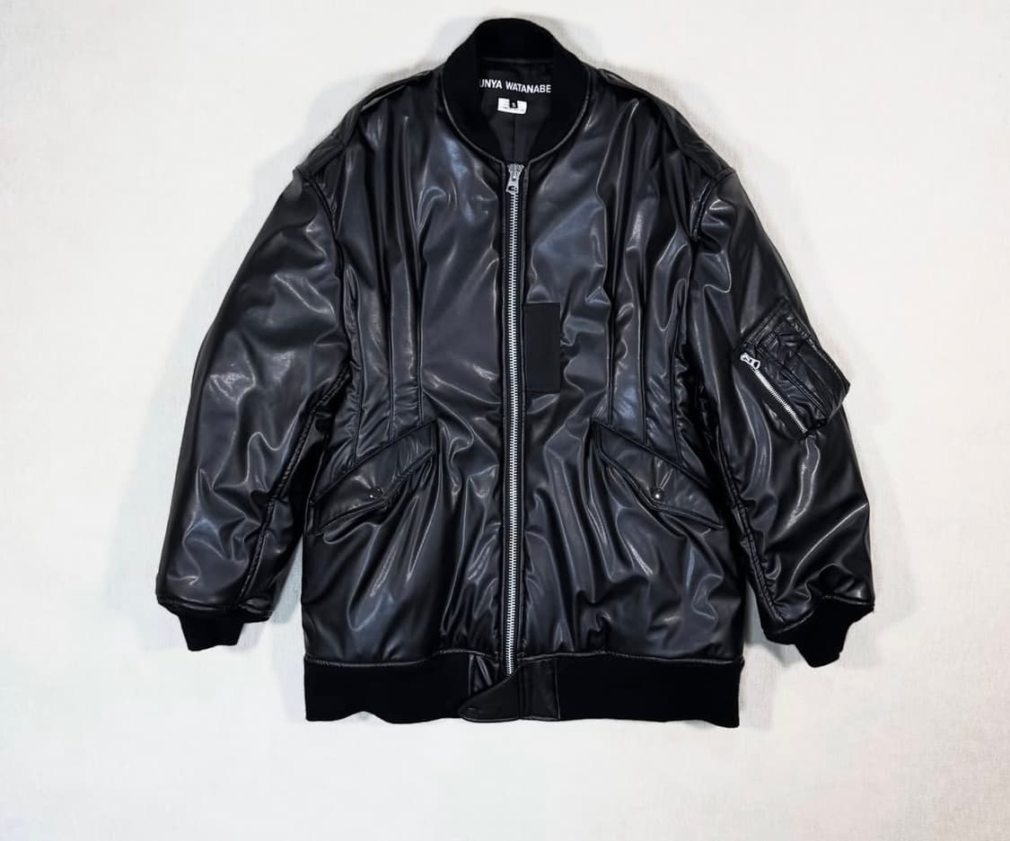 Junya watanabe Puffy Faux Leather Black  상품이미지1