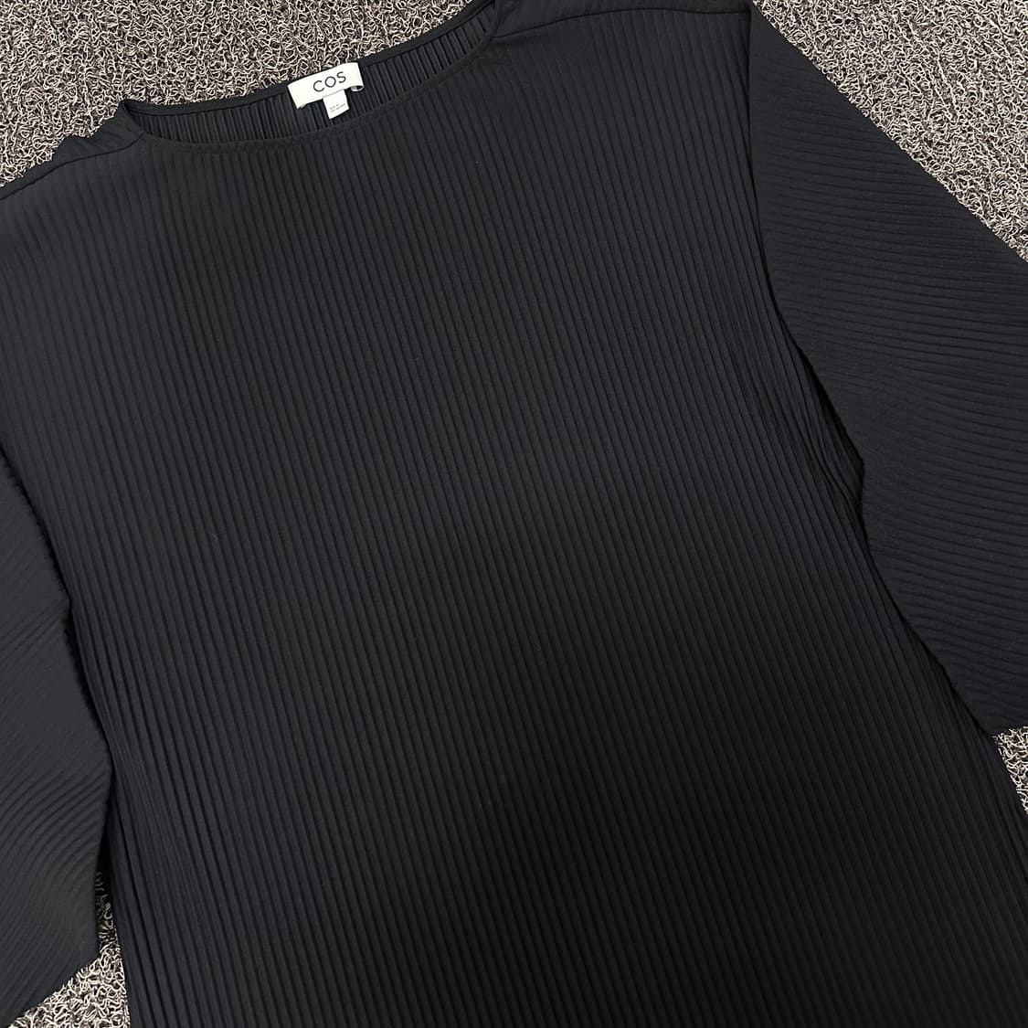 COS 코스 플리쎄 플리츠 주름 드레스 롱원피스 블랙 M 상품이미지2