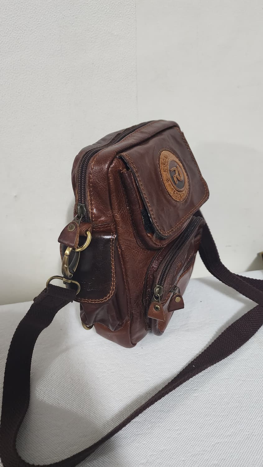 ROCK JEANS 가죽 크로스백 브라운 상품이미지4