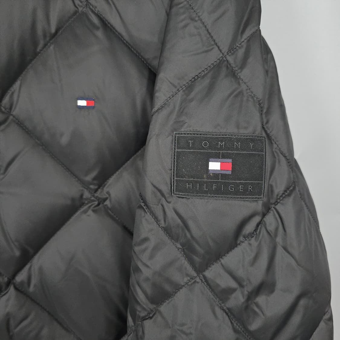 남성 타미힐피거 Tommy Hilfiger 퀼팅 구스 다운 패딩 코트 L 상품이미지5