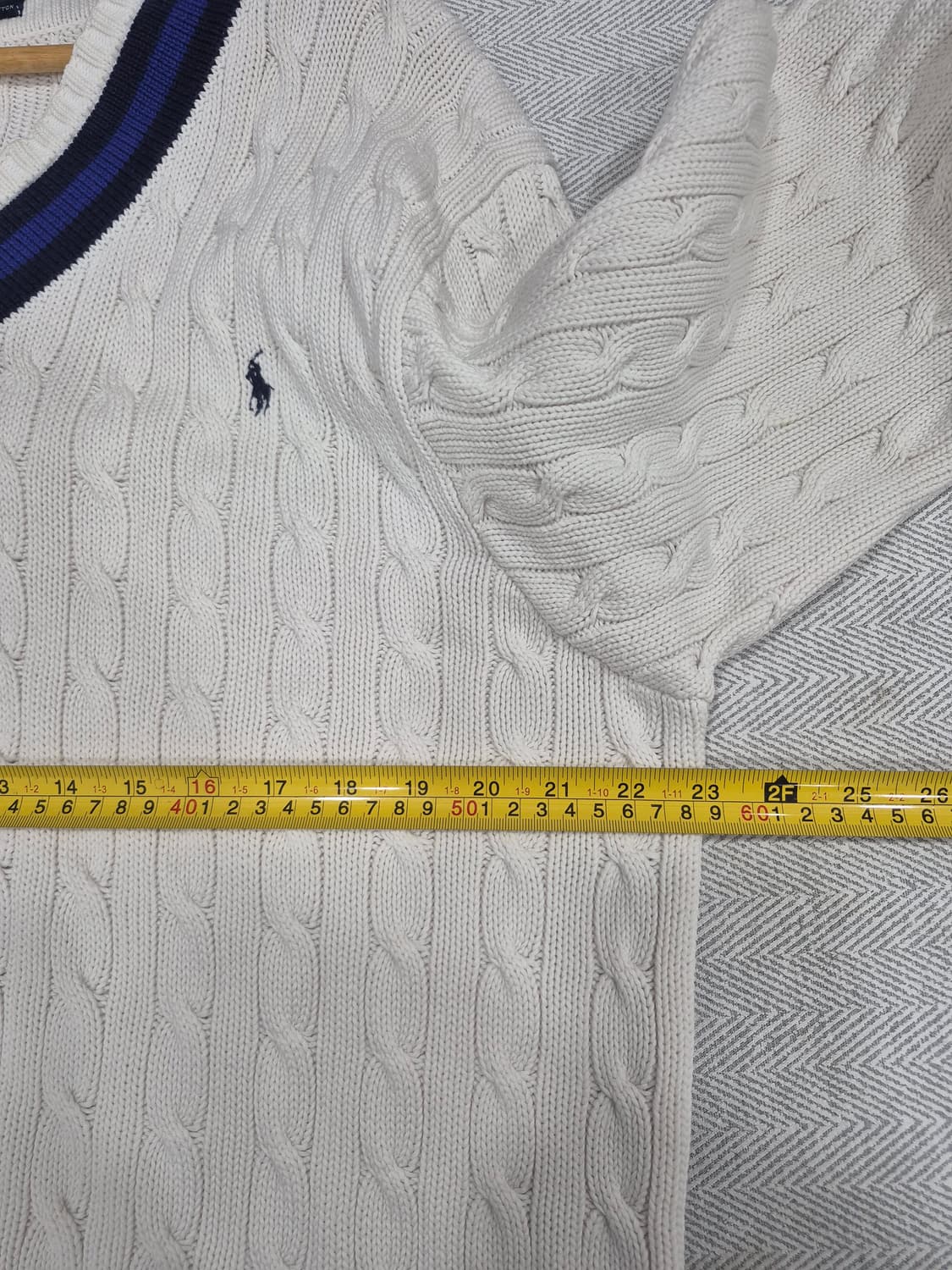 폴로랄프로렌 아이코닉 크리켓 코튼 케이블 스웨터 니트 남성 110사이즈 상품이미지6
