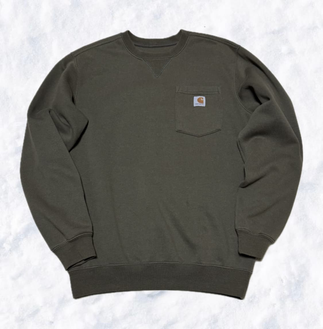 칼하트 카키 기모 맨투맨 상품이미지1