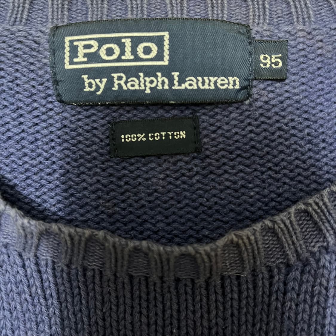 폴로 랄프로렌 코튼 라운드넥 니트 M/95 상품이미지4