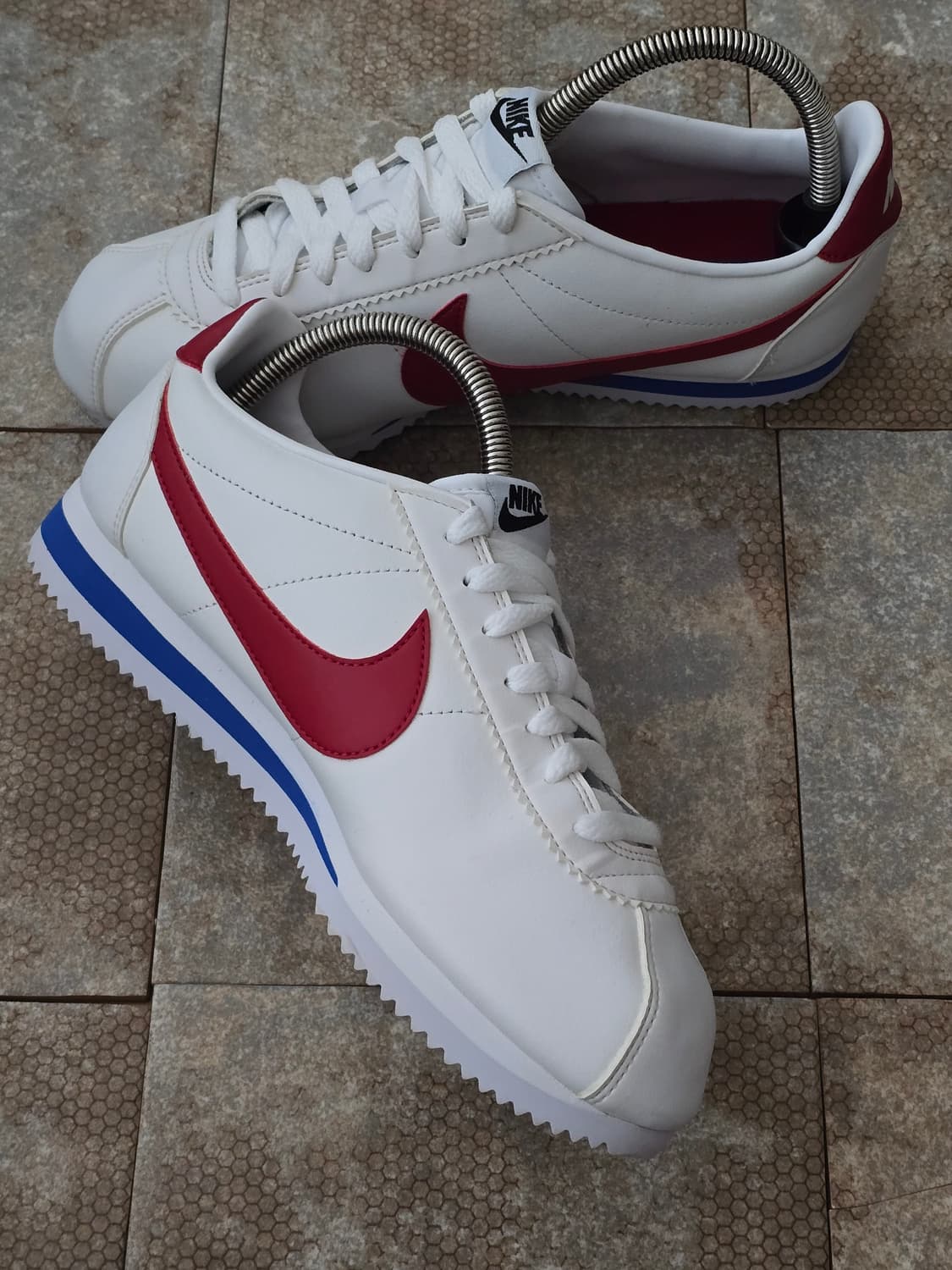 (265)나이키 클래식 코르테즈 레더 흰빨파 상품이미지4