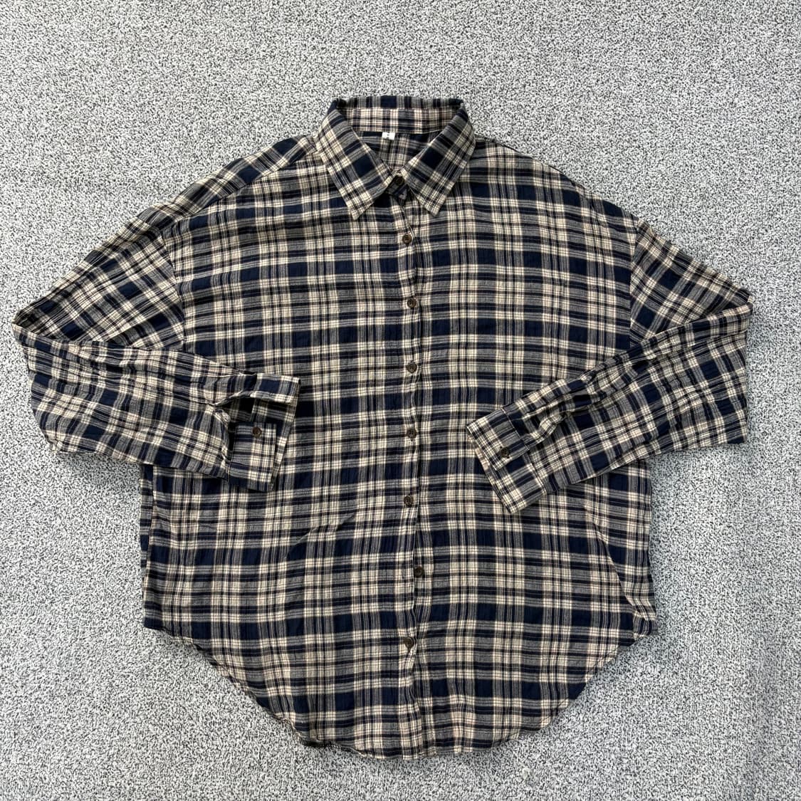 실측확인 KNOCK 체크 셔츠 남방 0310J 상품이미지1