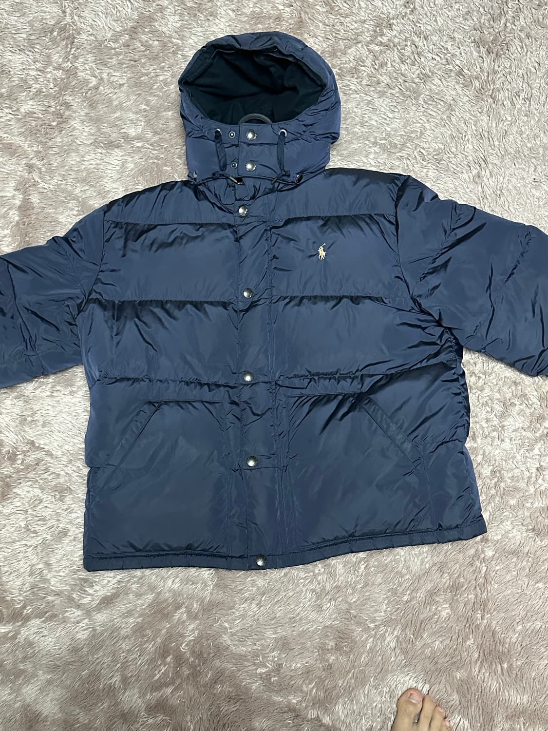 (상태 좋음) 폴로 랄프로렌 정품 네이비 패딩 점퍼 XL 상품이미지3