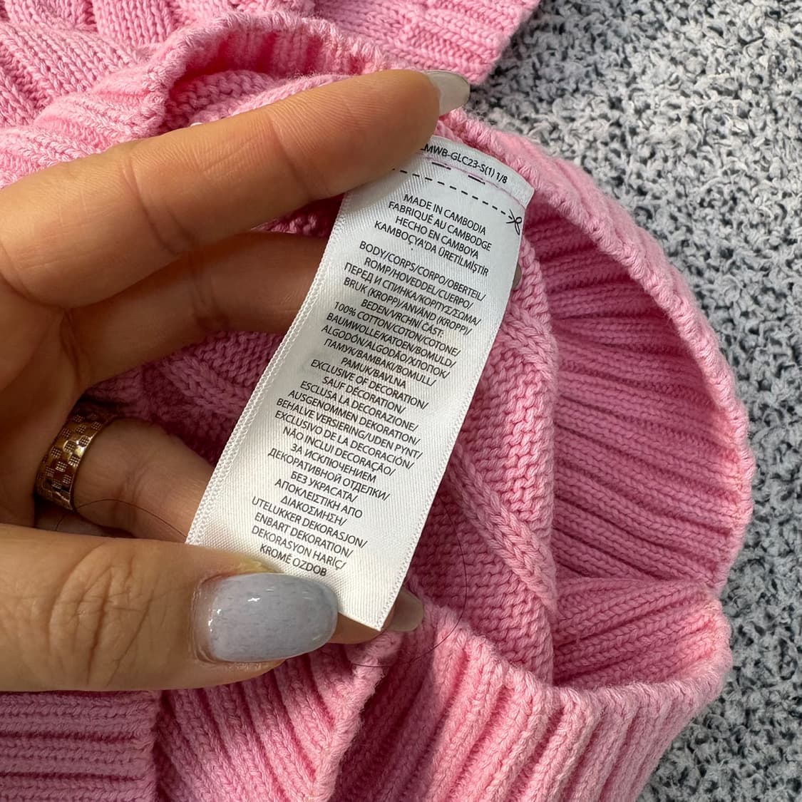 LG 폴로 여성 케이블 니트 반팔 0325J 상품이미지5