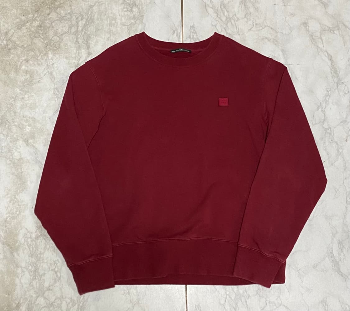 아크네 스튜디오 맨투맨 버건디 100 사이즈 상품이미지1