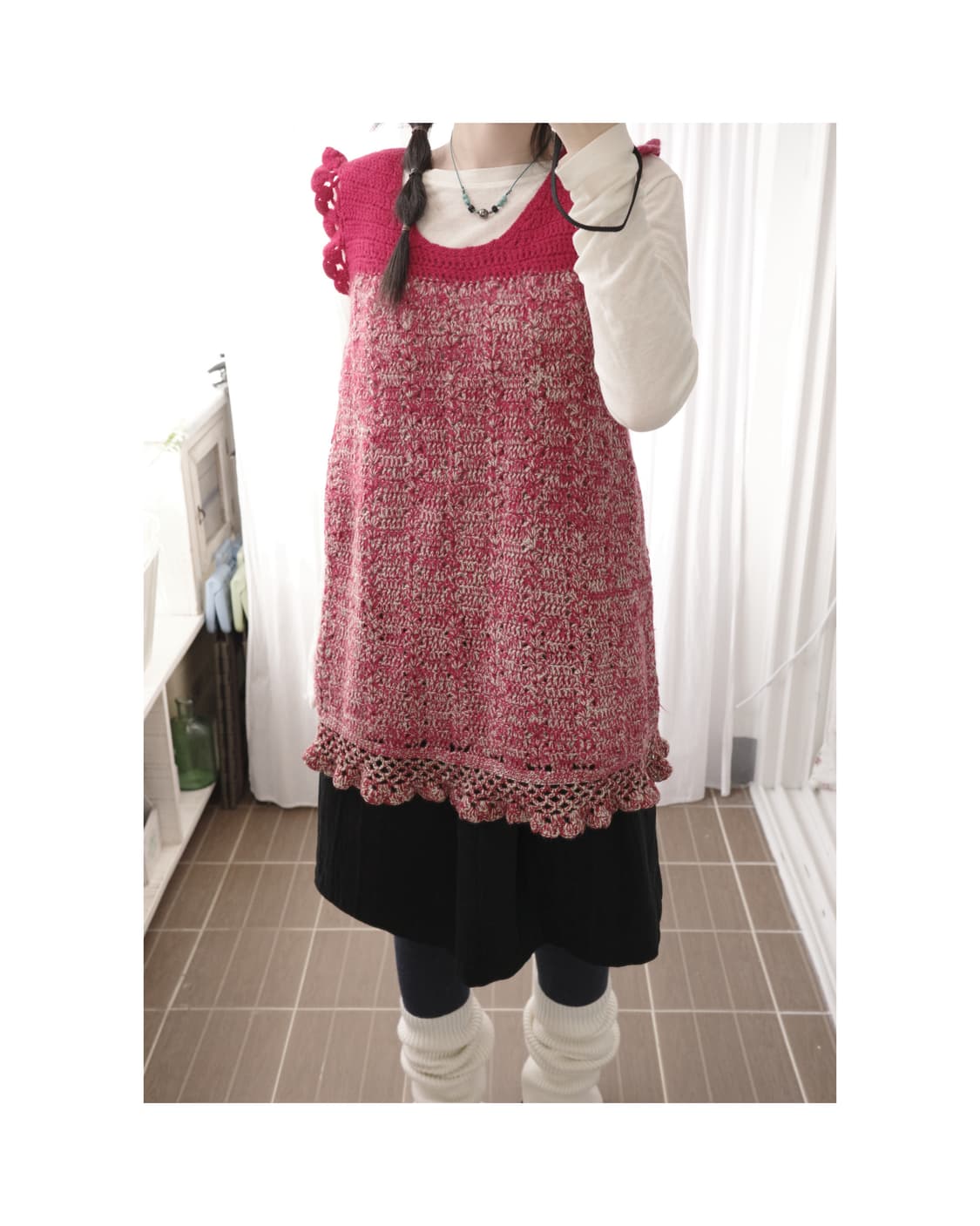 Handmade red knit 상품이미지6