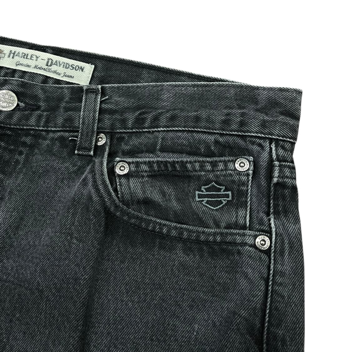 00s 할리데이비슨 흑청 컷오프진 상품이미지5