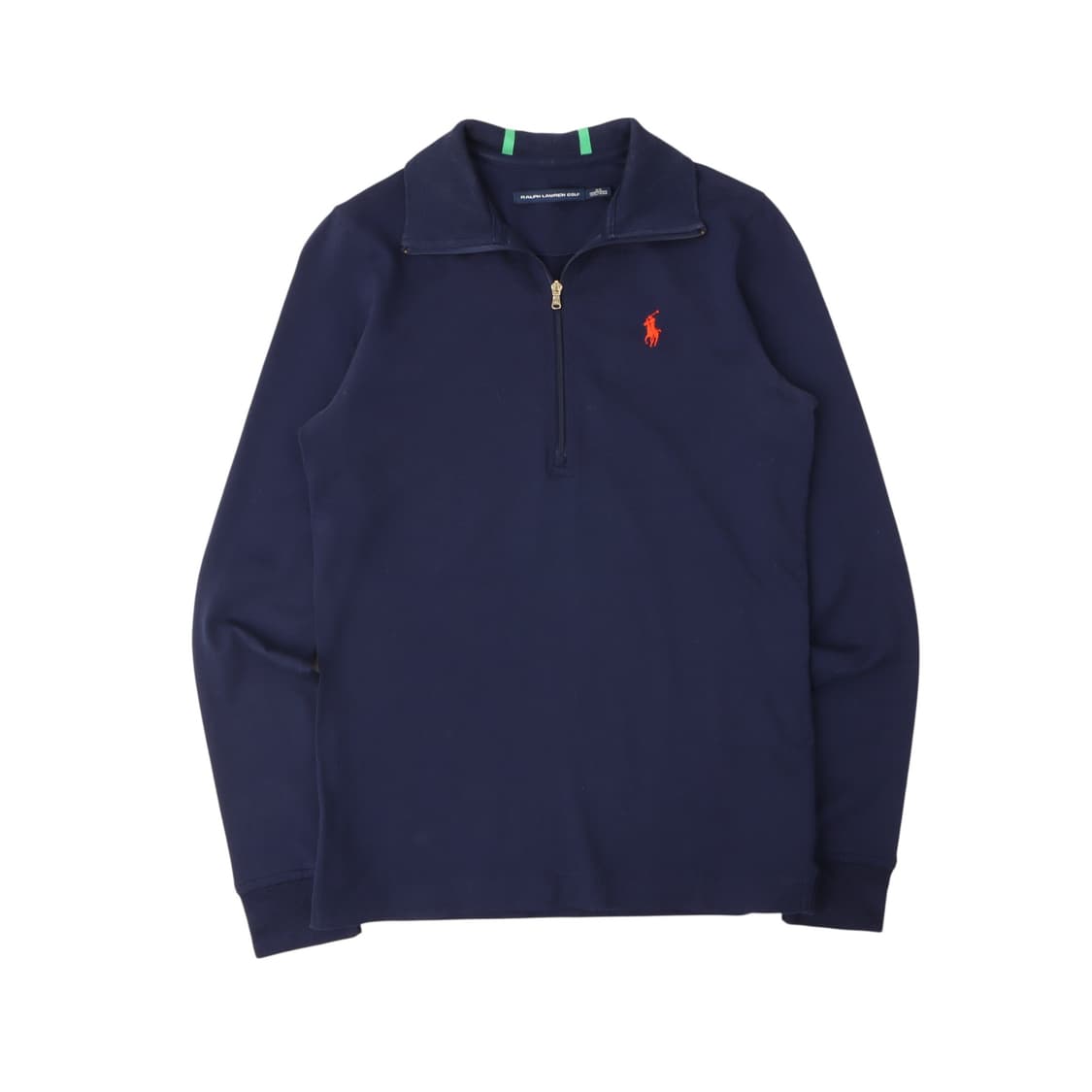 랄프로렌 우먼스 네이비 하프집업 코튼 니트 상품이미지1