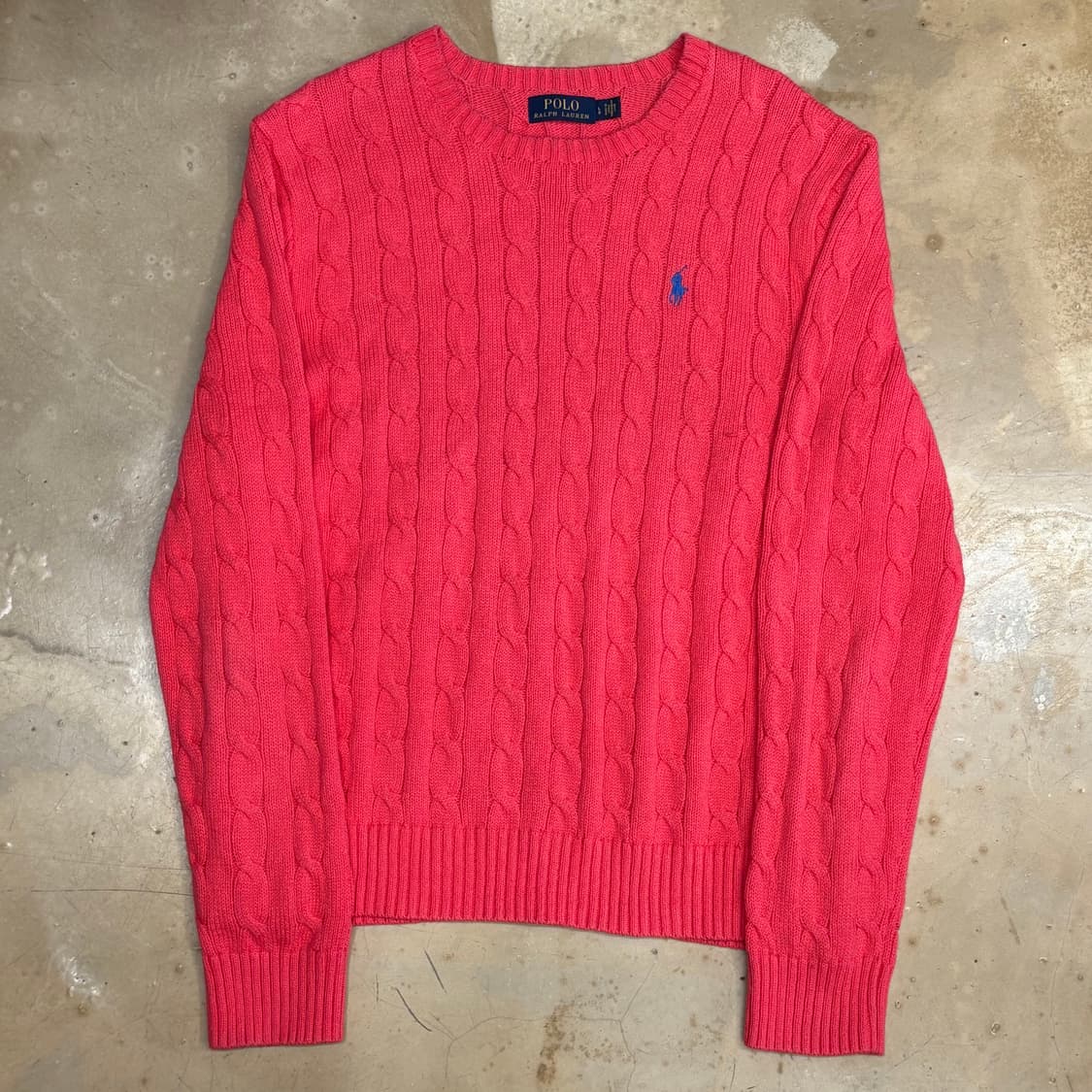 L 폴로랄프로렌 핑크 케이블 니트 상품이미지2