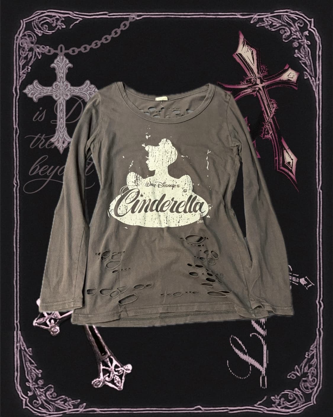 Y2K Distressed Damage long sleeve 상품이미지4