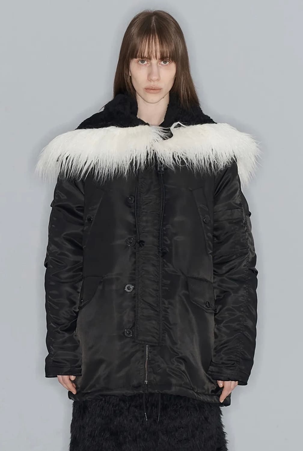 오픈와이와이 폭스퍼후드 파카 상품이미지2