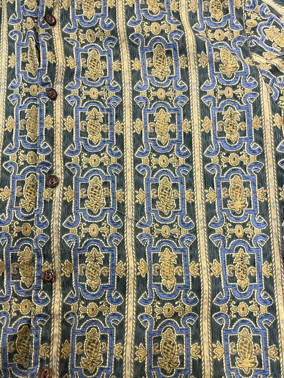 빈티지 패턴 반팔 셔츠 그린 S #csz3730 상품이미지5