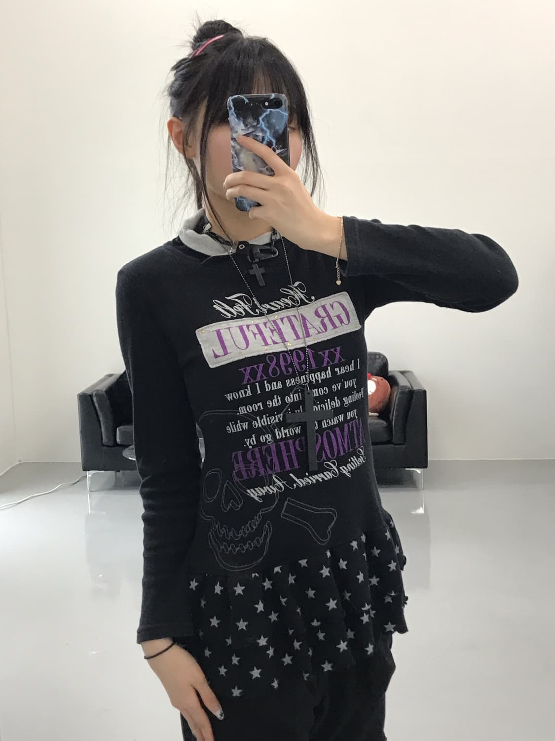 Jpn Y2k Star Graphic Mini Onepiece 상품이미지3