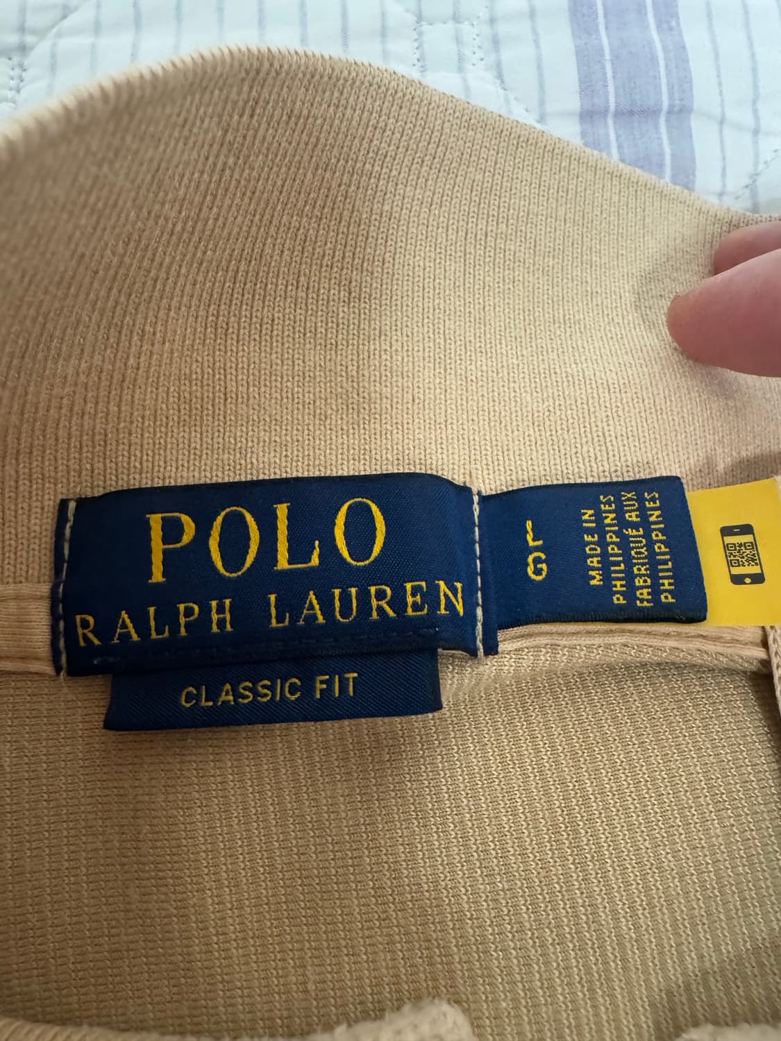 폴로 랄프로렌 코듀로이 카라티 베이지 L 큐알정품 상품이미지3