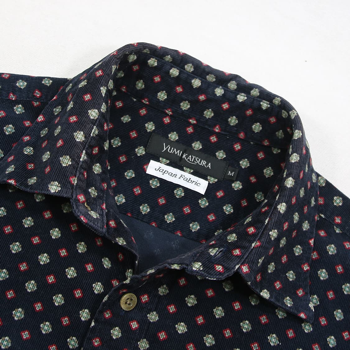 (착용컷) YUMI KATSURA 패턴 코듀로이 셔츠 (남성용 98) 상품이미지5