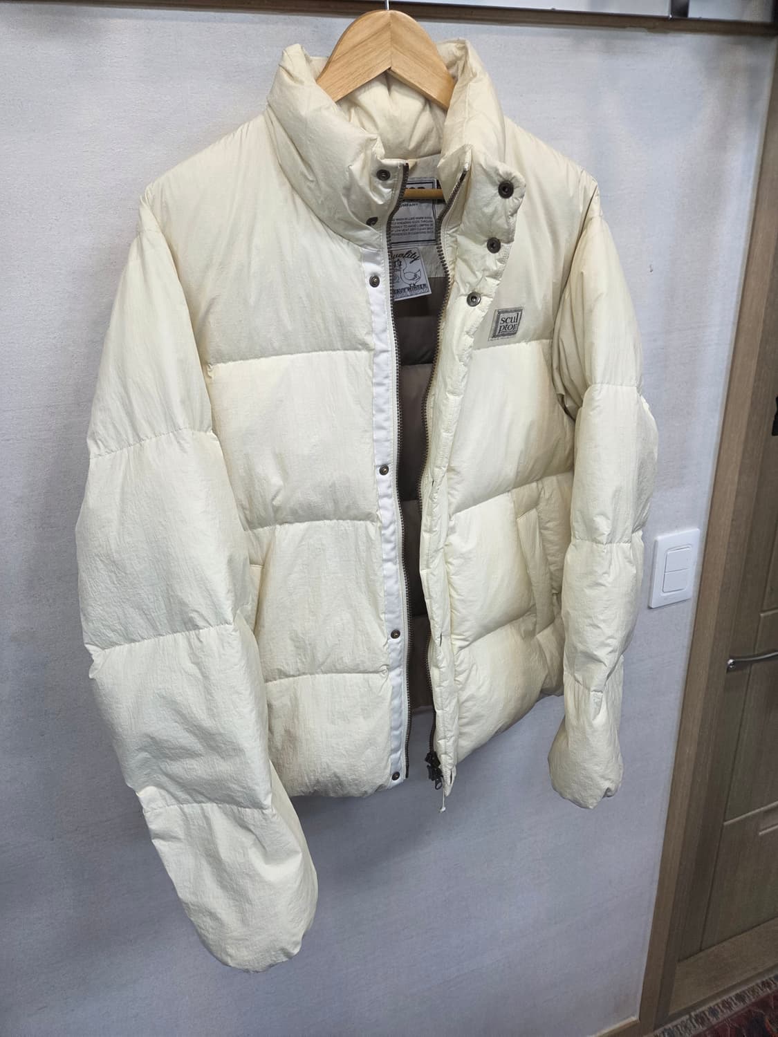 스컬프터 백로고 덕다운 나일론 푸퍼패딩 L 상품이미지6