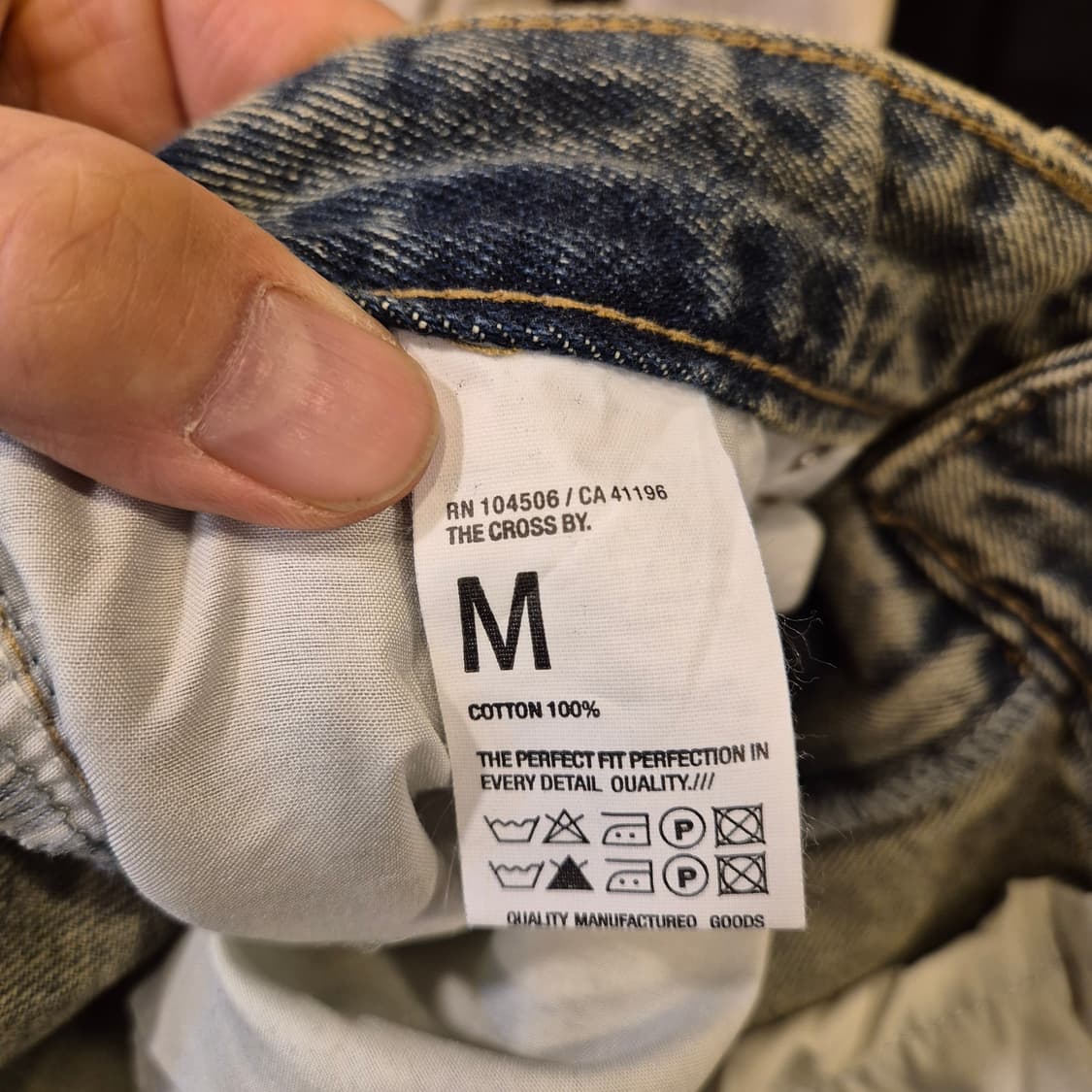 30인치 워싱 와이드핏 카고데님팬츠  상품이미지4