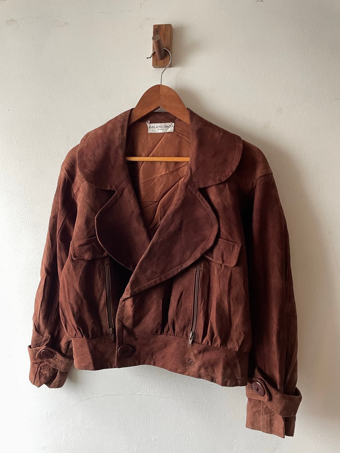 70-80's France Vintage Balenciaga 스웨이드 상품이미지3