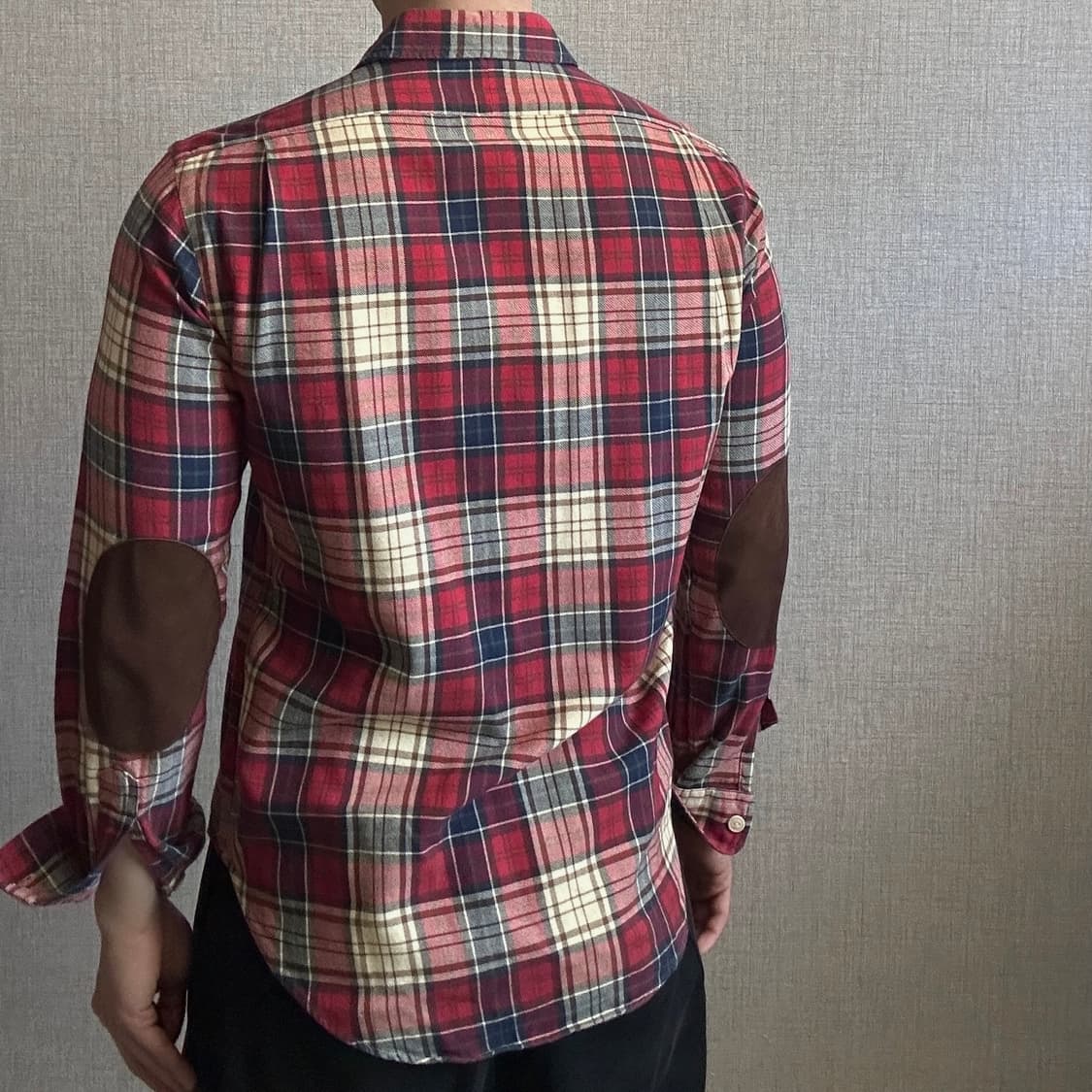 폴로 랄프로렌 엘보우 패치 웨스턴 체크 셔츠 상품이미지3