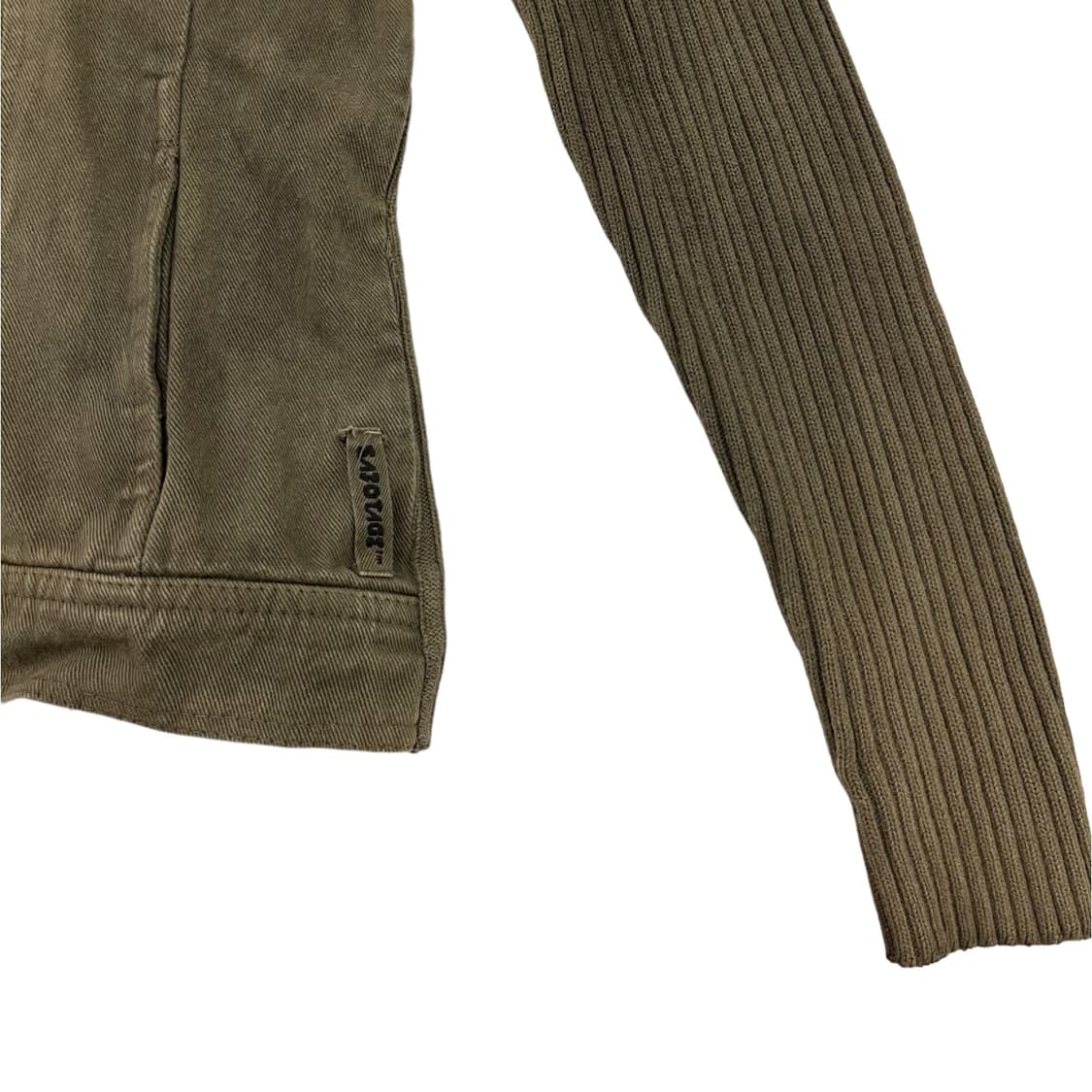 사보타주 워싱 데님 니트 집업 자켓 Sabotage 상품이미지4