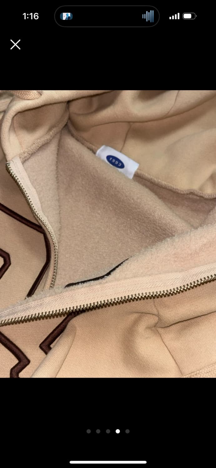 1993스튜디오 후드집업 베이지 상품이미지4