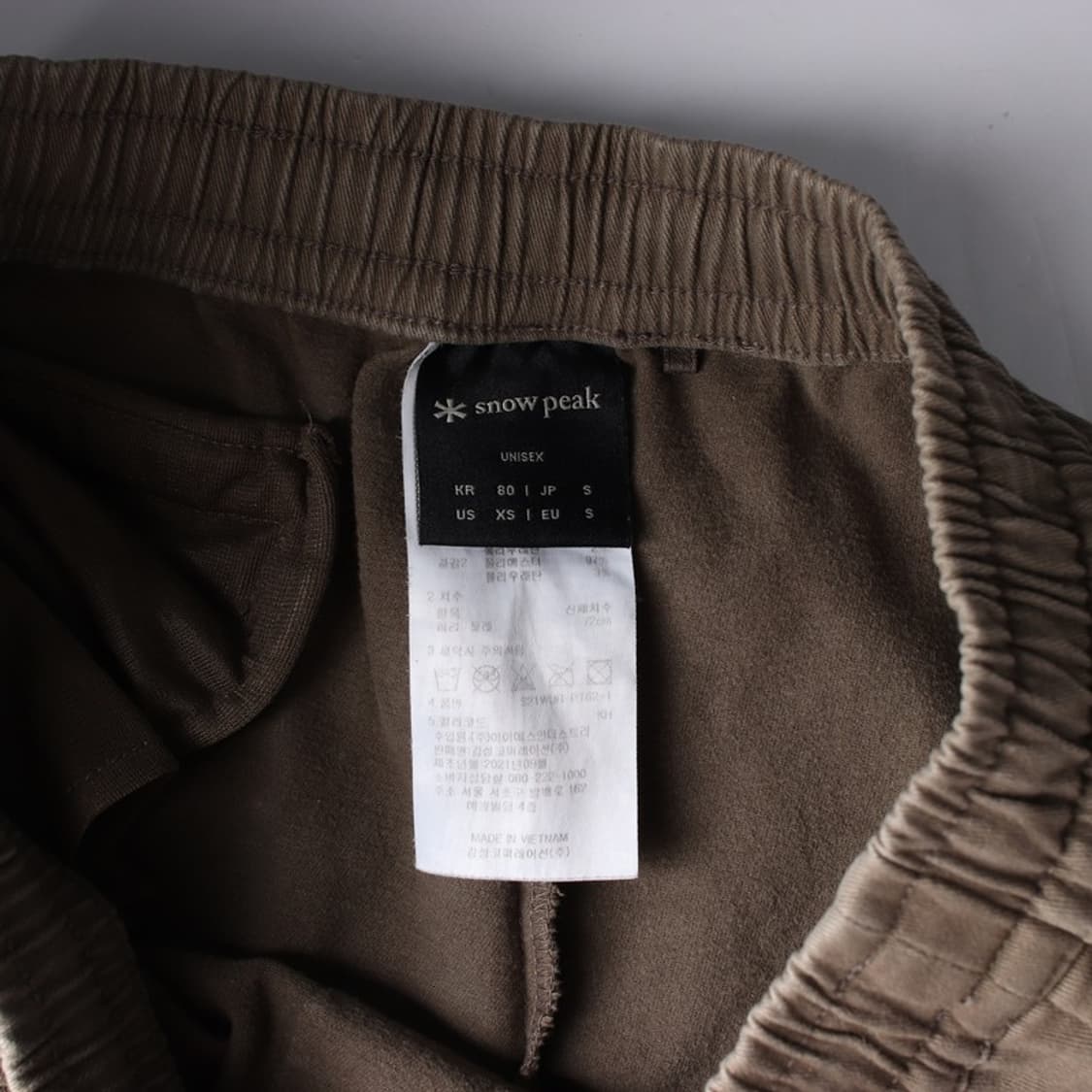 스노우피크 빈티지 카키 카고 조거팬츠 XS 상품이미지6