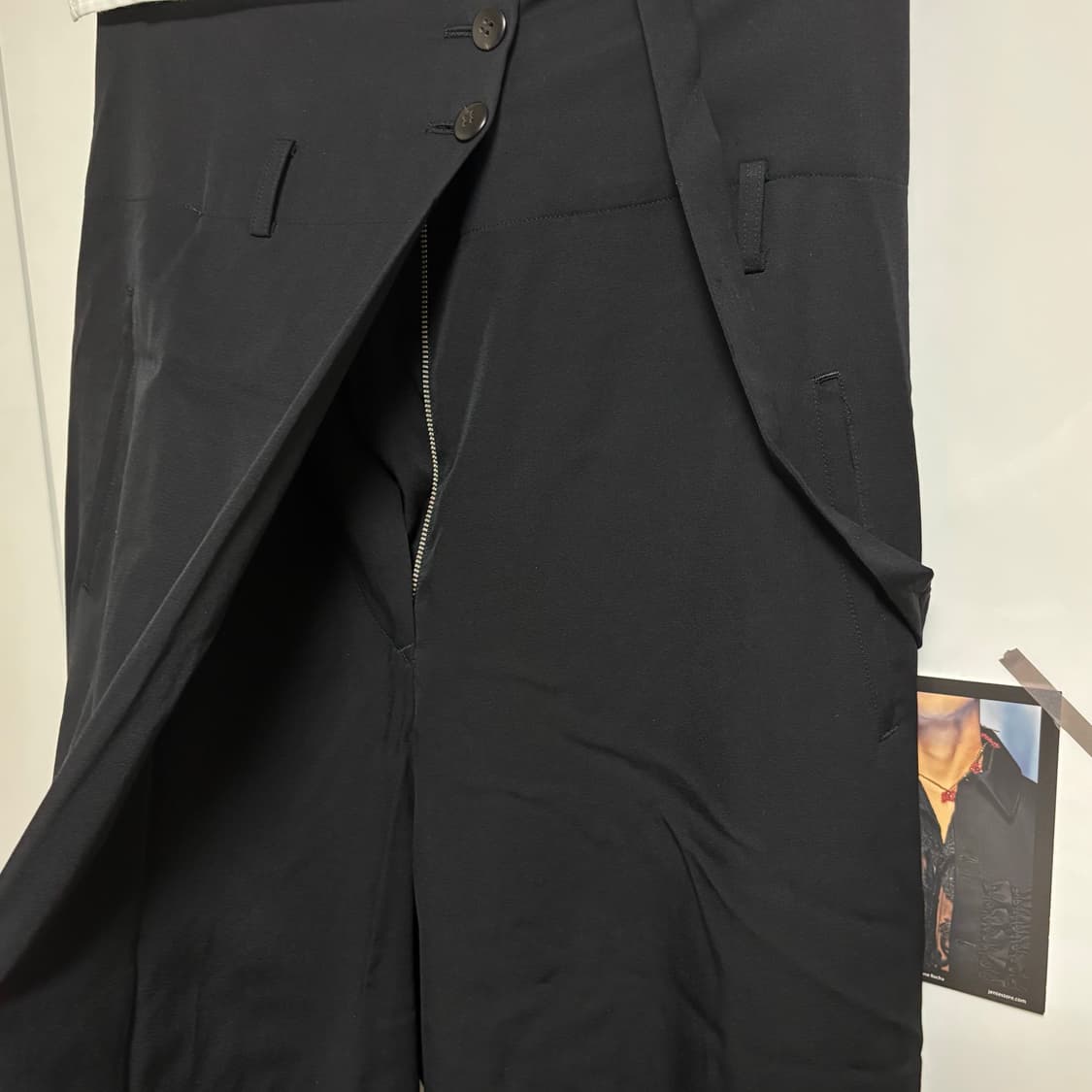 Y's by Yohji Yamamoto 울 서스펜더 랩 팬츠 상품이미지3
