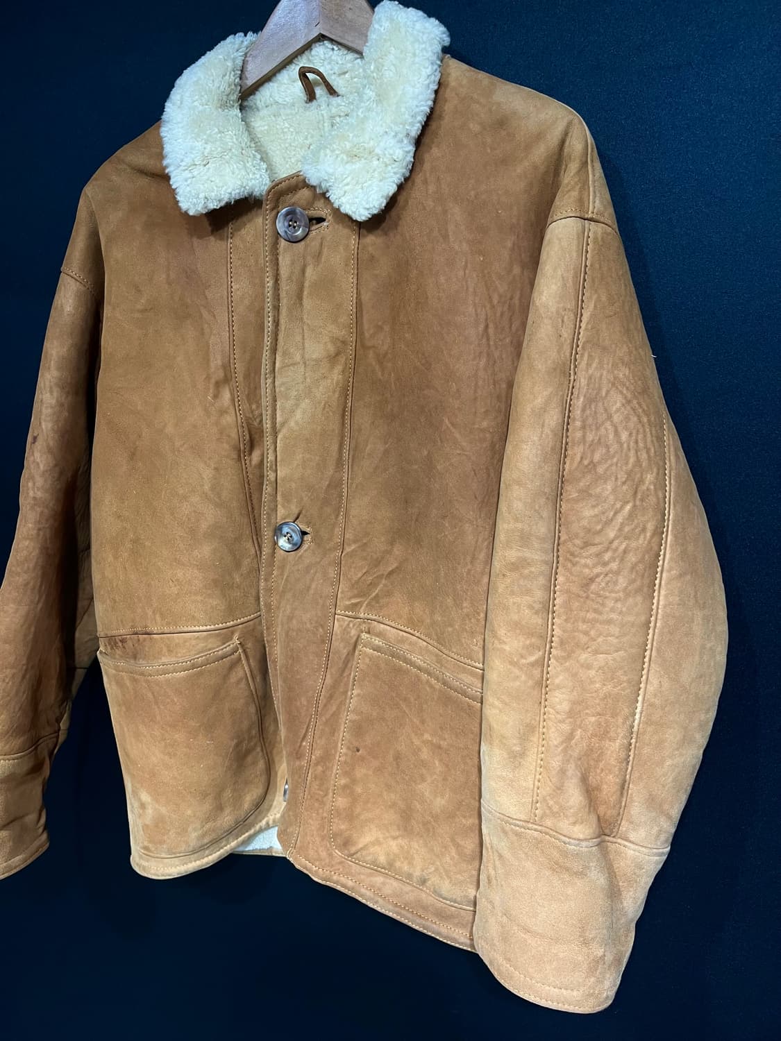 유럽 스웨이드 양털 무스탕 자켓 상품이미지2