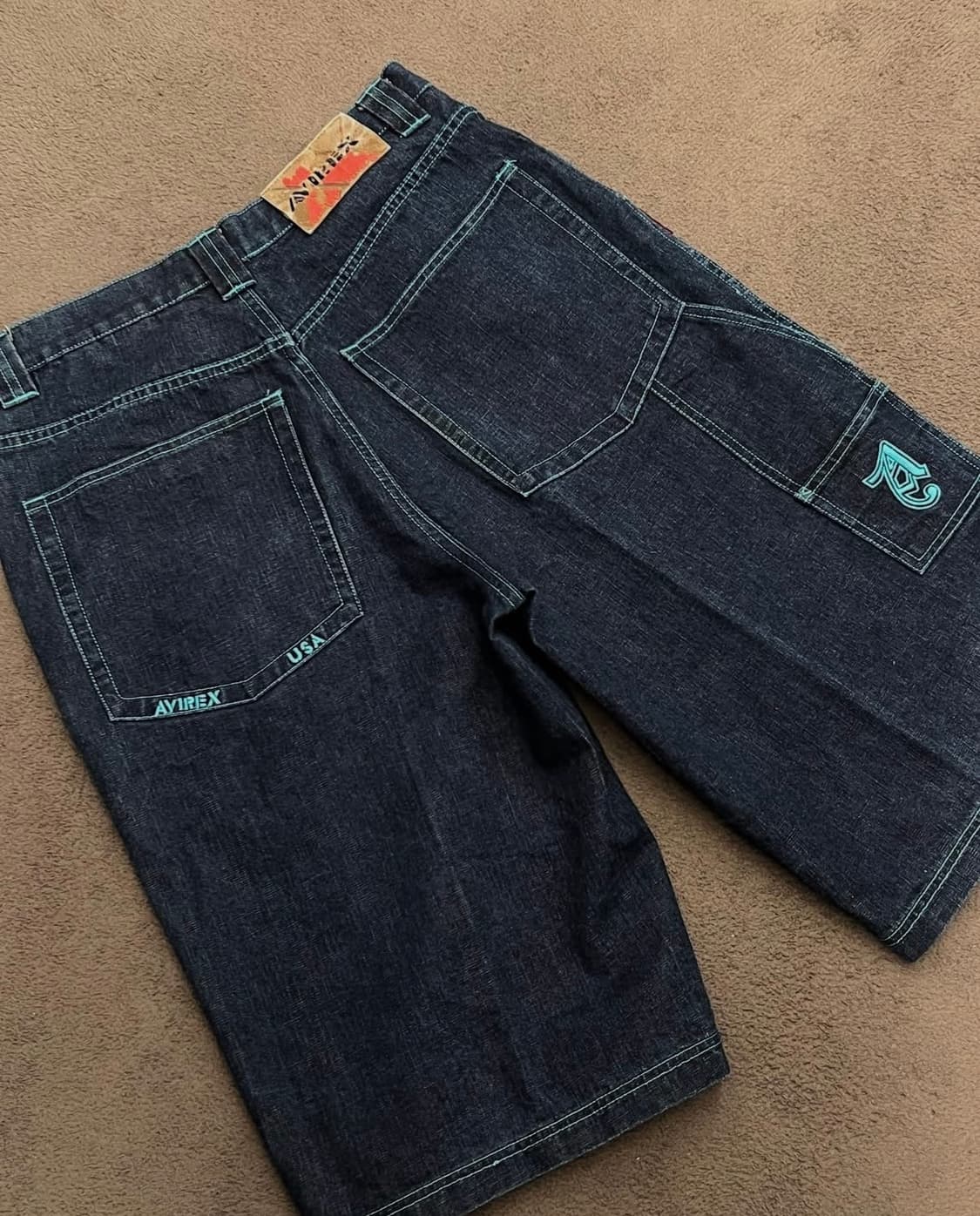 아비렉스 90s 카펜터 데님 버뮤다 상품이미지1