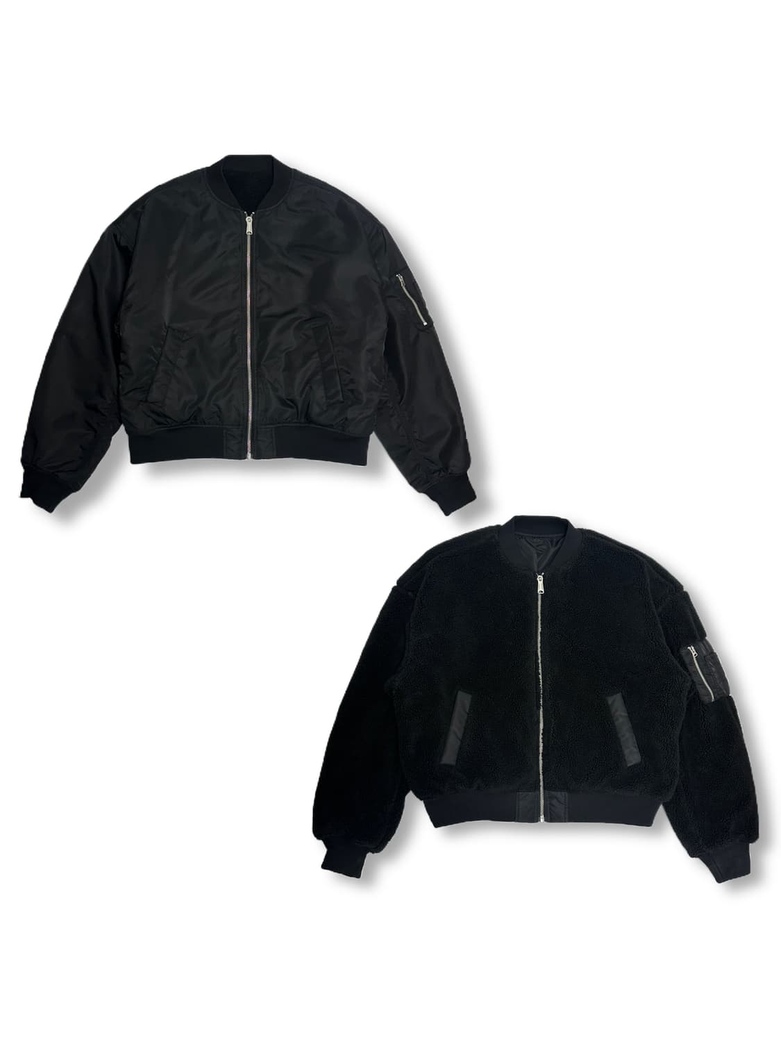 무신사스탠다드 오버사이즈 리버서블 플리스 ma-1 보머자켓 상품이미지1