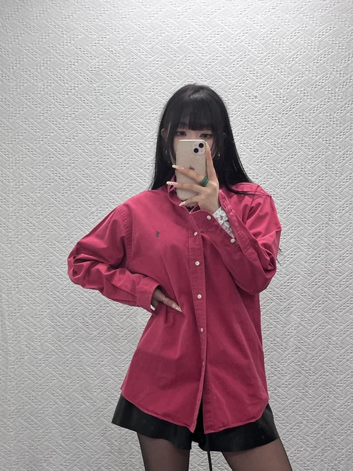 폴로 랄프로렌 레트로 코랄레드 블레이크 셔츠 90 C09715 상품이미지2