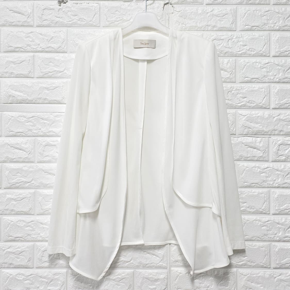 택포// 더 아이잗 흰색 여성 오픈 자켓 M 상품이미지1