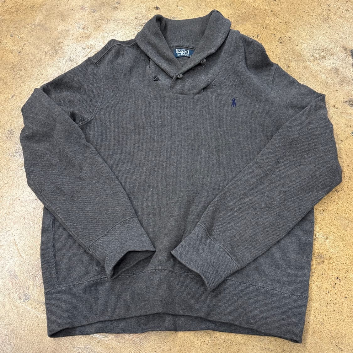 [ 정품/M ] 폴로랄프로렌 그레이 숄카라 스웻 맨투맨 b10 상품이미지2