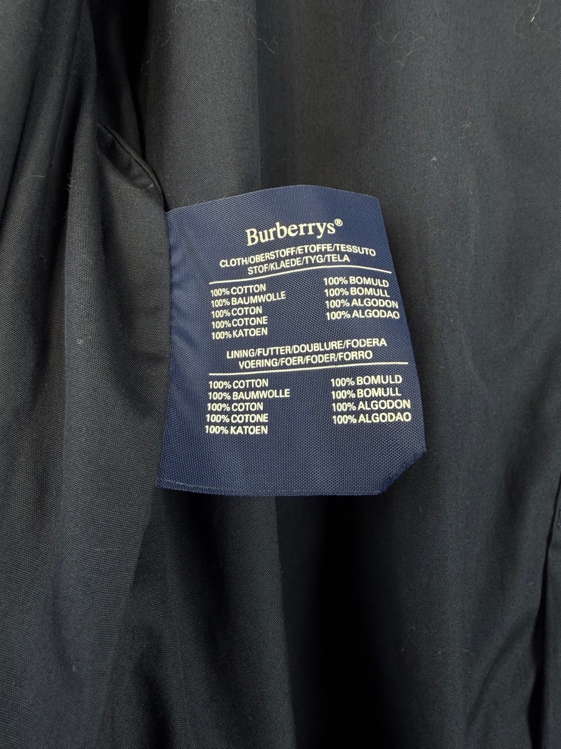 버버리 더블 트렌치코트 / 네이비 상품이미지9