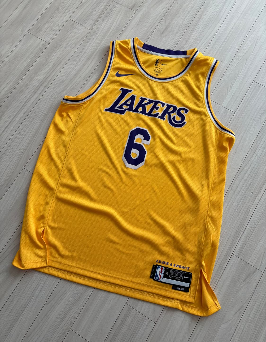 나이키 레이커스 르브론 제임스 져지 52 XL 상품이미지1