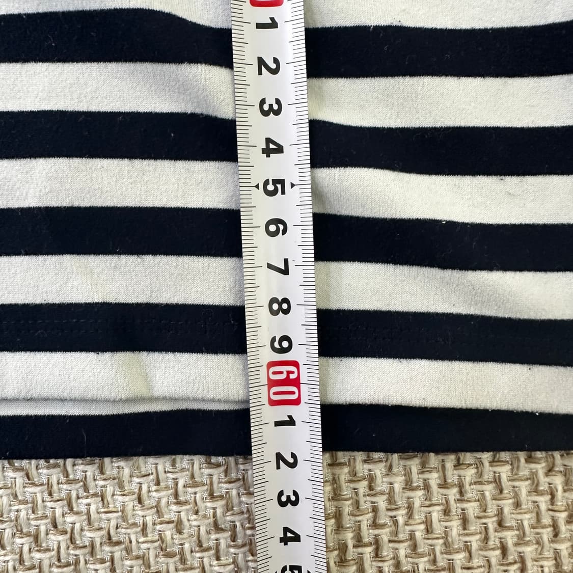 90 헤지스 스트라이프 터틀넥 긴팔티 0326D 상품이미지5