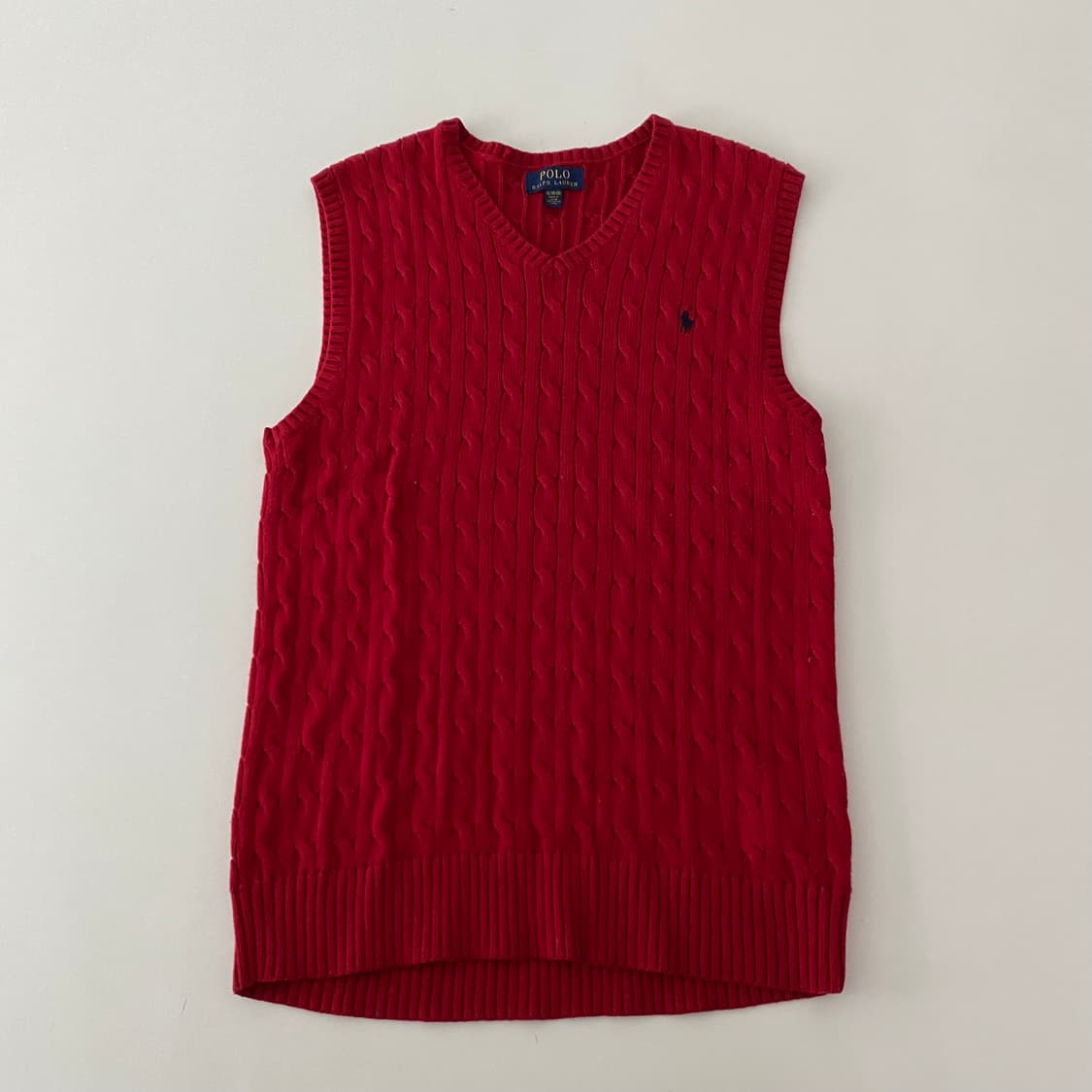 XL(18-20) 폴로니트조끼 A1168 상품이미지3