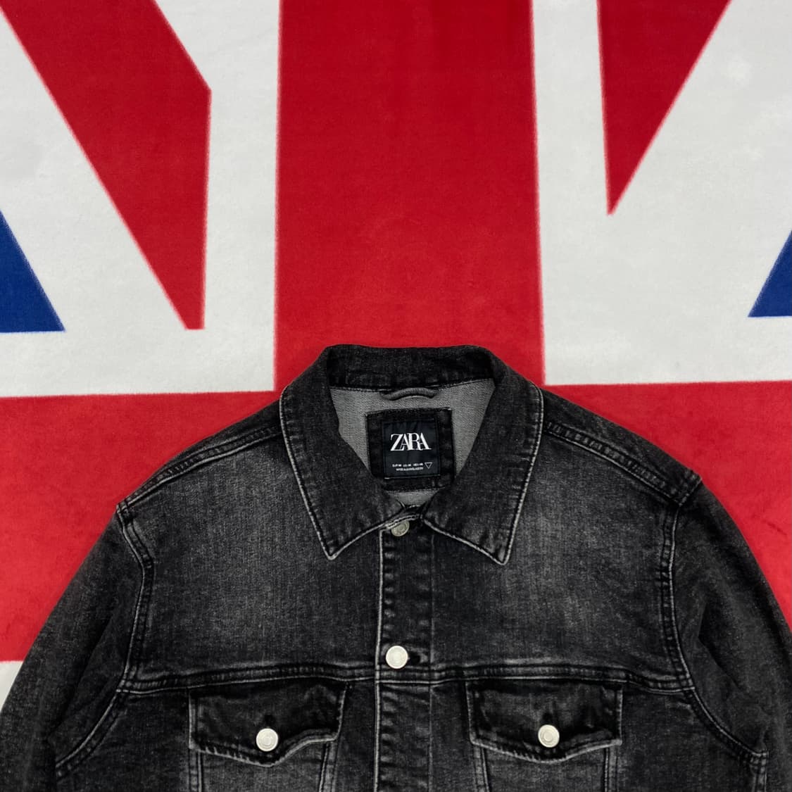 자라 흑청데님자켓 M 실측 L  상품이미지3