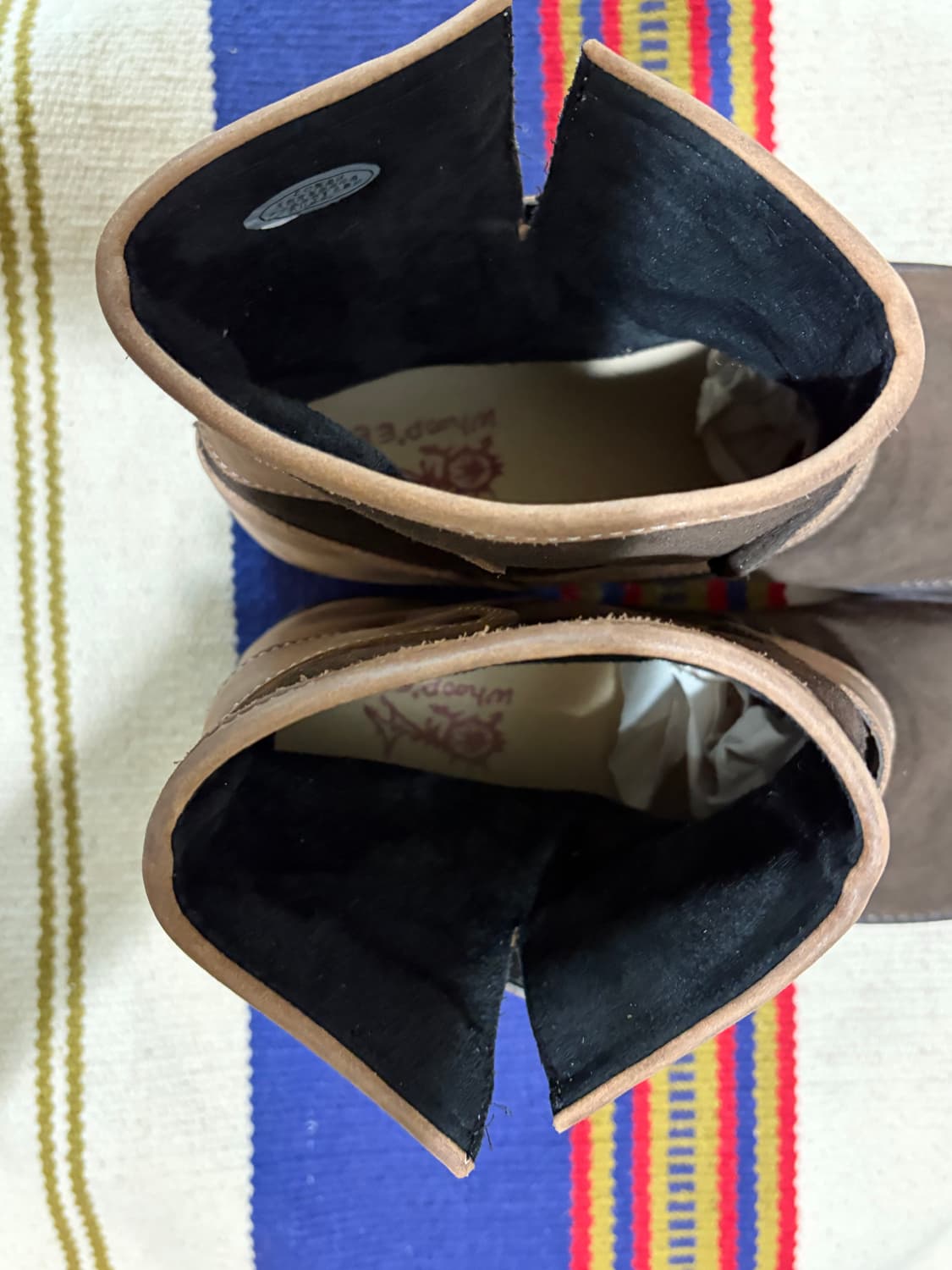 훕 EE 스웨이드+레더 투톤 엔지니어부츠 상품이미지7