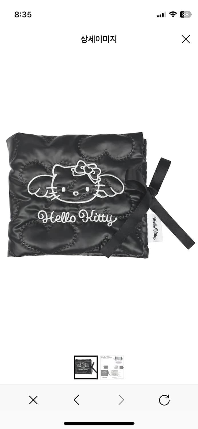 헬로키티 퀼팅 리본 앨범 콜렉트 북 블랙 상품이미지1