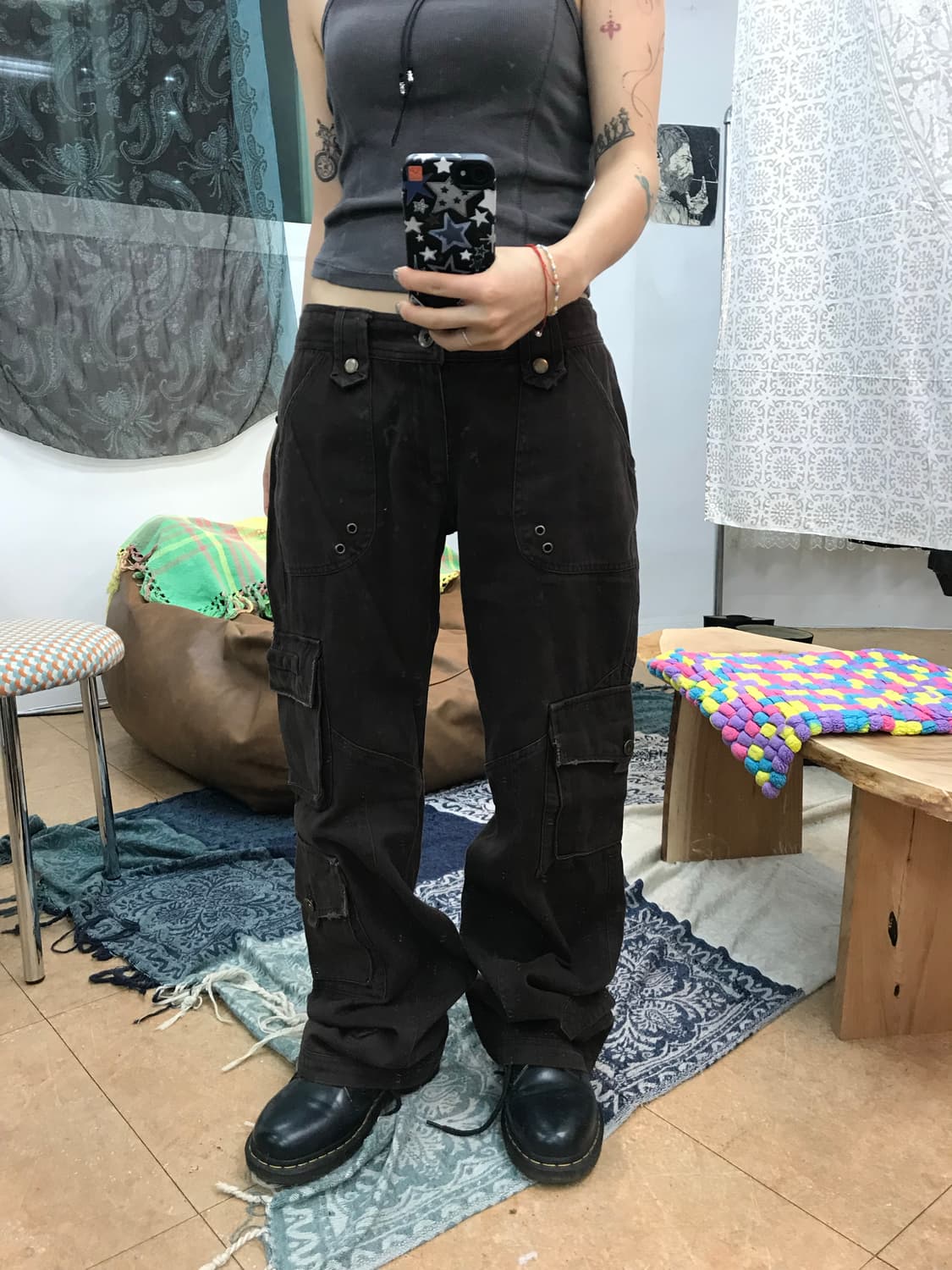빈티지 브라운 포켓 카고팬츠  상품이미지1