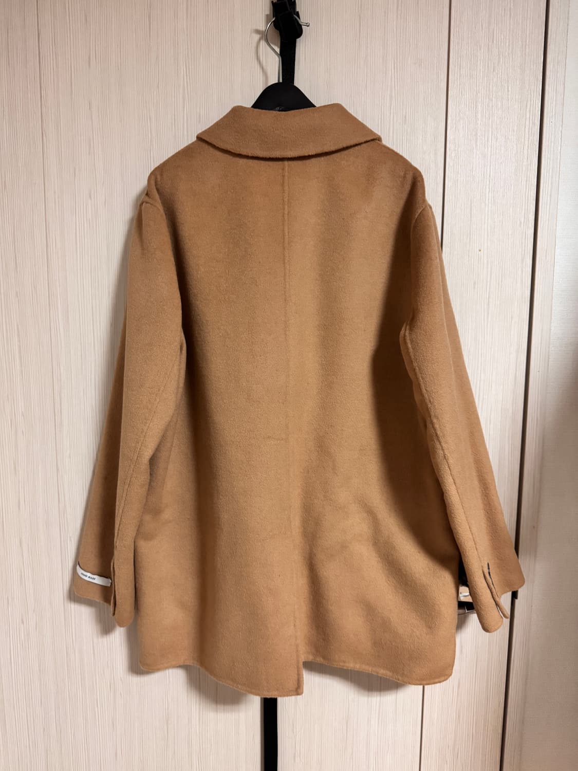 핸드메이드 오버핏 박시핏 울 코트 자켓 카멜 상품이미지5