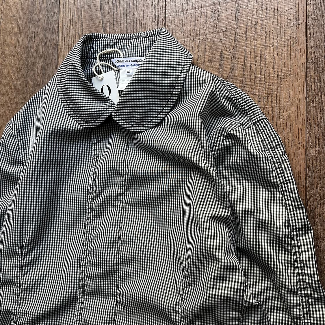 Gingham Check Shirring Coat 상품이미지4