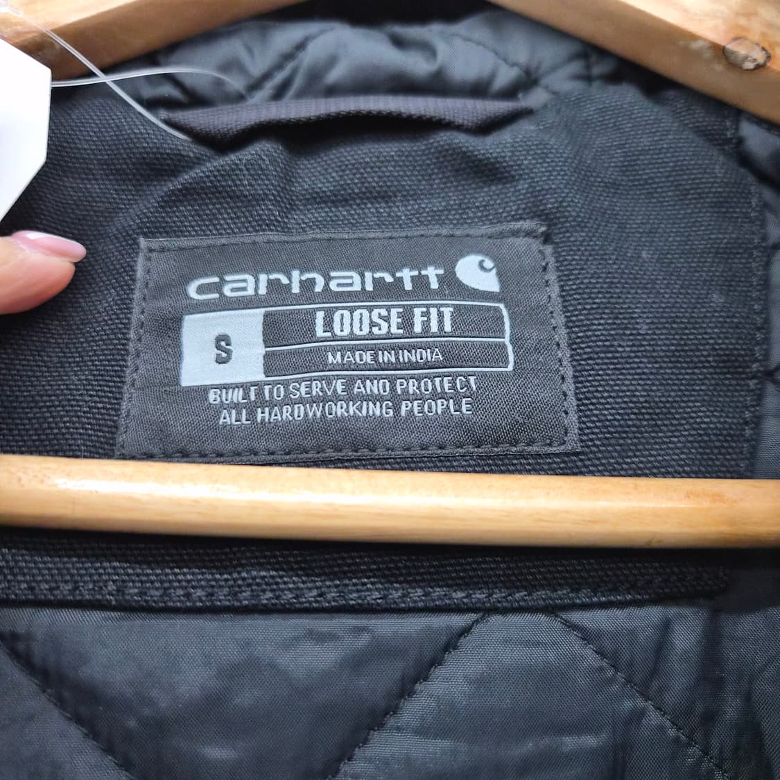 칼하트 액티브 후드 자켓 블랙 남녀공용 S 상품이미지4